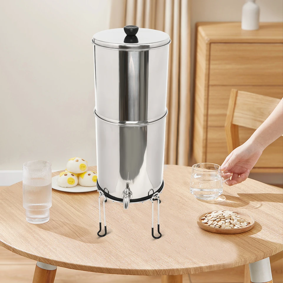 Stainless Steel Gravity Fed Water Filter System