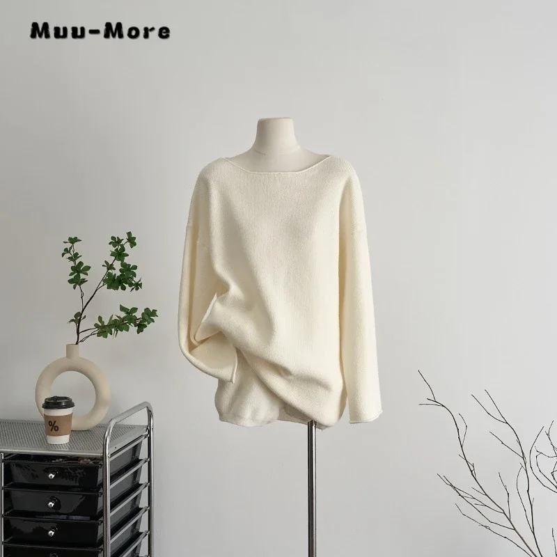 

Женский офисный комплект из двух предметов, Элегантный Повседневный свитер с длинным рукавом и круглым вырезом и однотонные шорты, комплект с простыми шортами, зима 2023