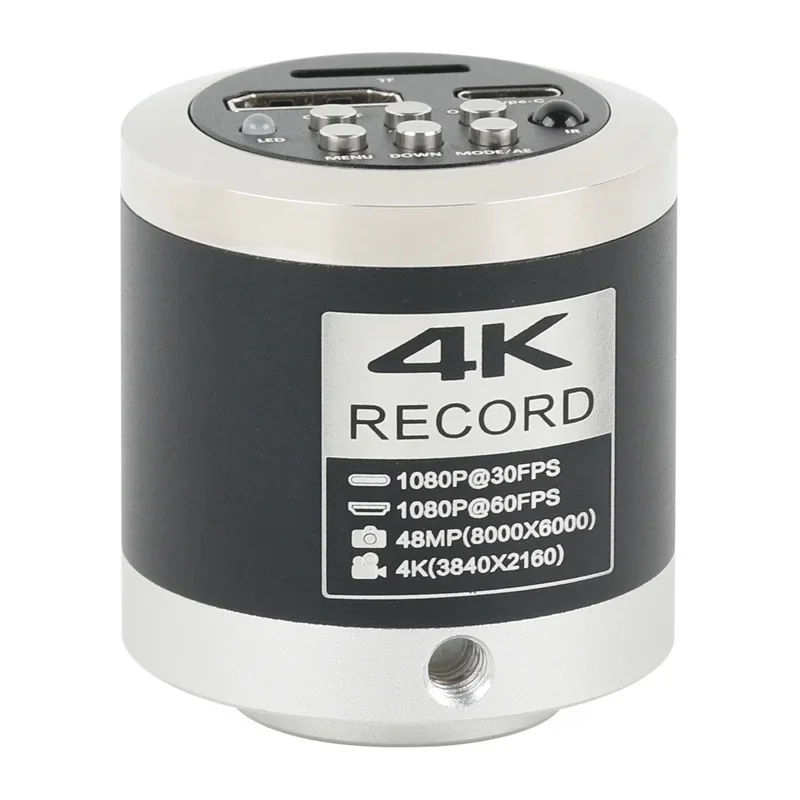 Фото Электронный видеомикроскоп 4K 1080P 48 МП 55 МП HDMI USB TF камера 130X широкоугольный объектив для ремонта телефона сбора изображений №2