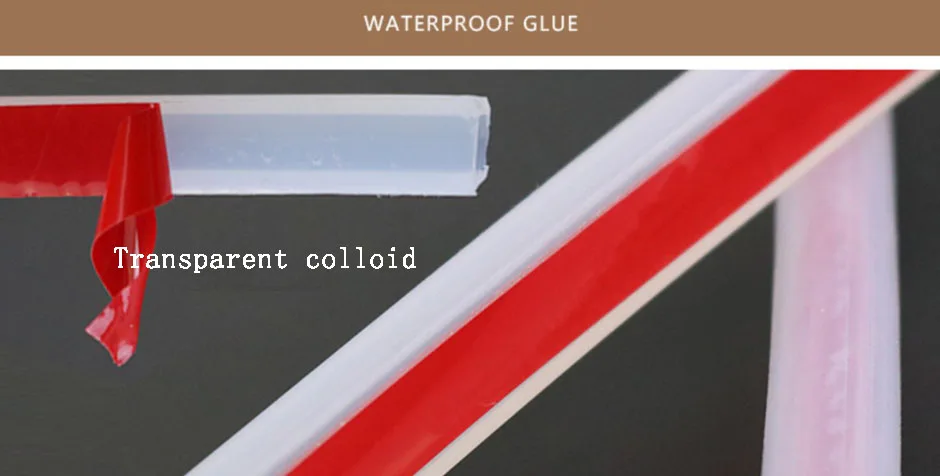 Description Picture 4 of item1M Silicone Semicircle D-shaped Bathroom Water Barrier Anti-collision Shock Absorption Door And Window Soundproofing Strip