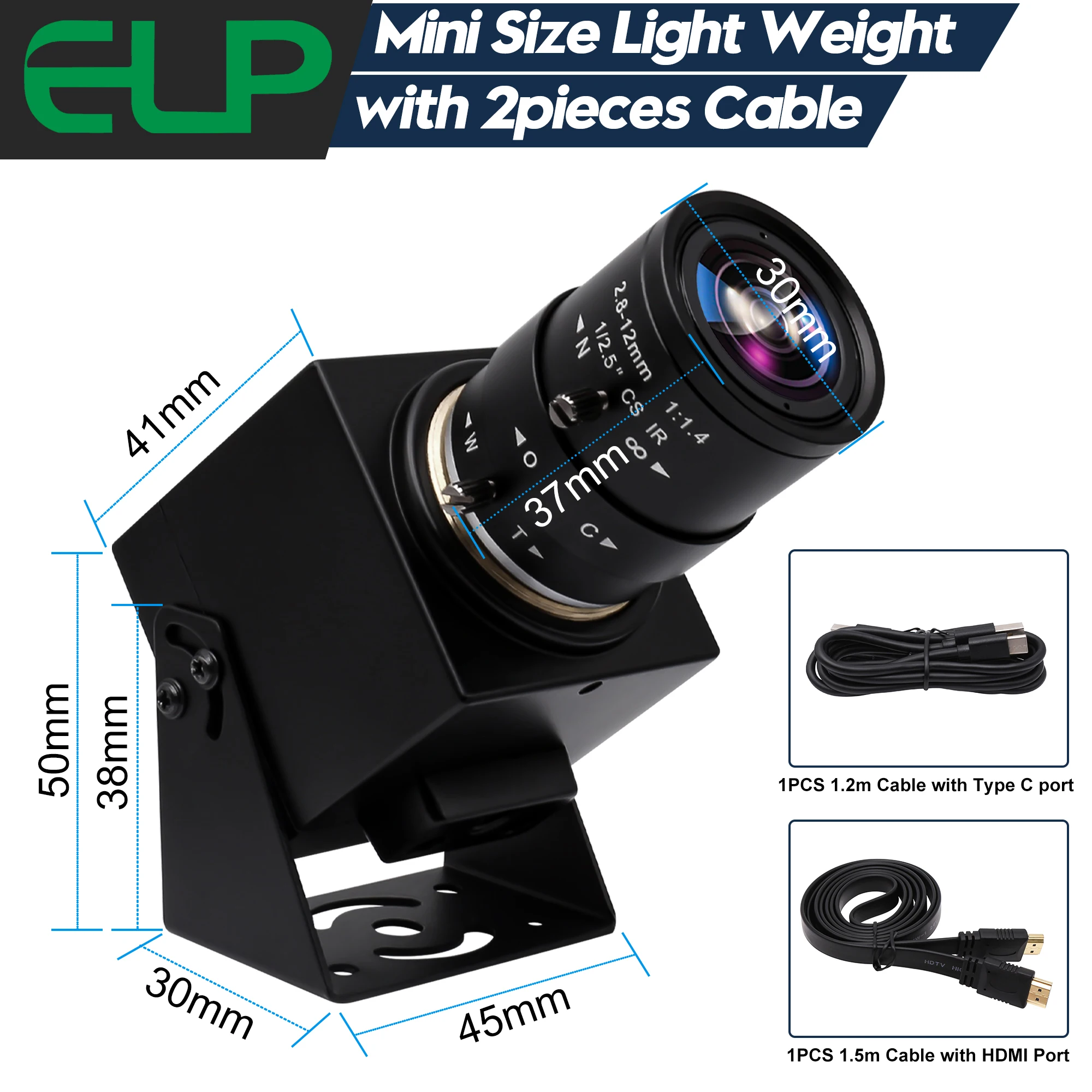 ELP 4K 60fps 3840*2160 HDMI USB3.0 Camera Industry Video