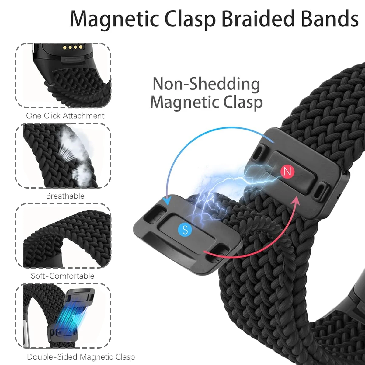 Braided Sport Strap Replacement Bracelet