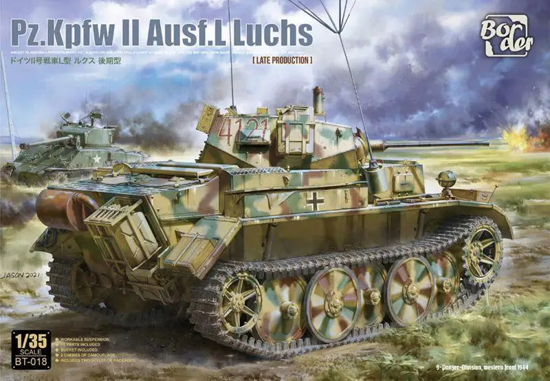 

BORDER BT-018 1/35 Pz.Kpfw II Ausf.L luchs LATE PRODUCTION MODEL KIT