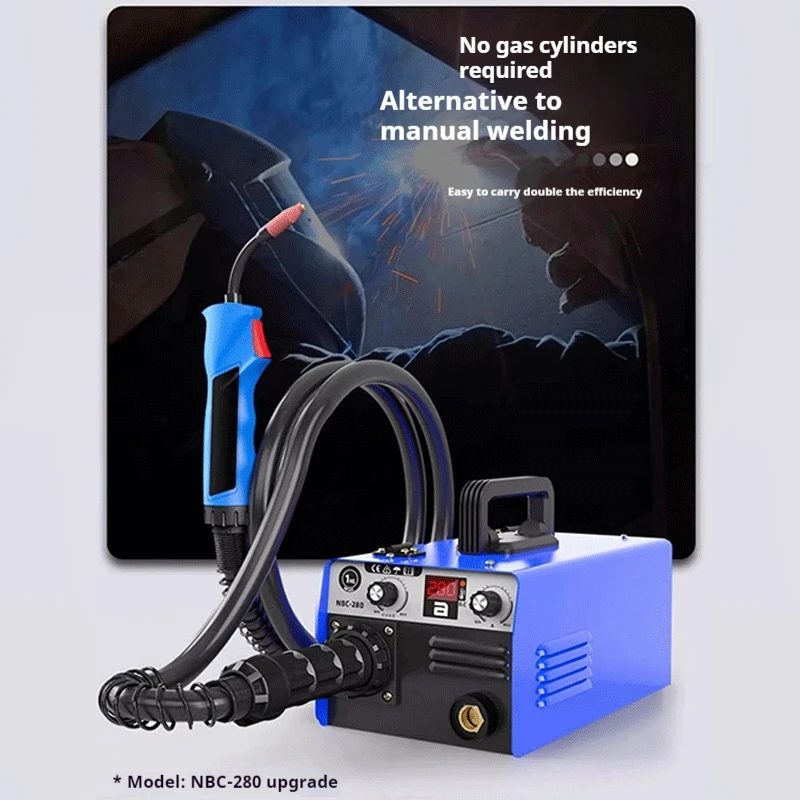 Small Laser Handheld Welding Machine Mini Gas Protection Small NBC-280 Carbon Dioxide Gas Protection 2.2m Integrated Welding Gun 3