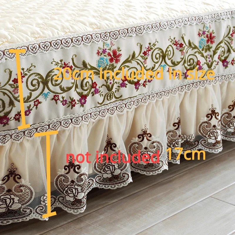 High End Embroidered Lace Sofa Cushion 17cm Edge Cushion Four Seasons Hot Selling Fabric Sofa Cushion Anti Slip Sofas Cover 3