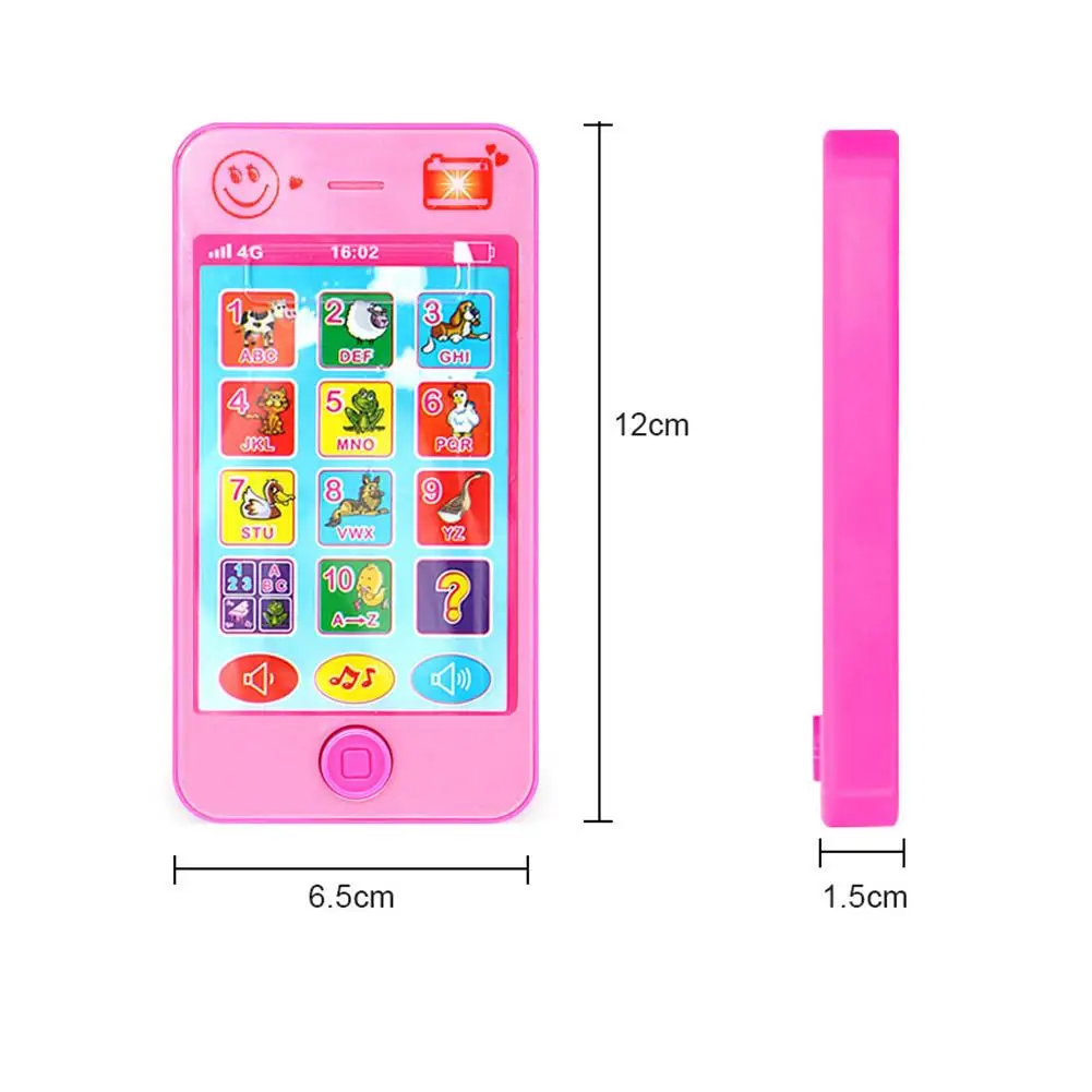 Baby Early Learning&Training Machines toy phone Russian language animal sounds kids  educational musical Phone For Children 6