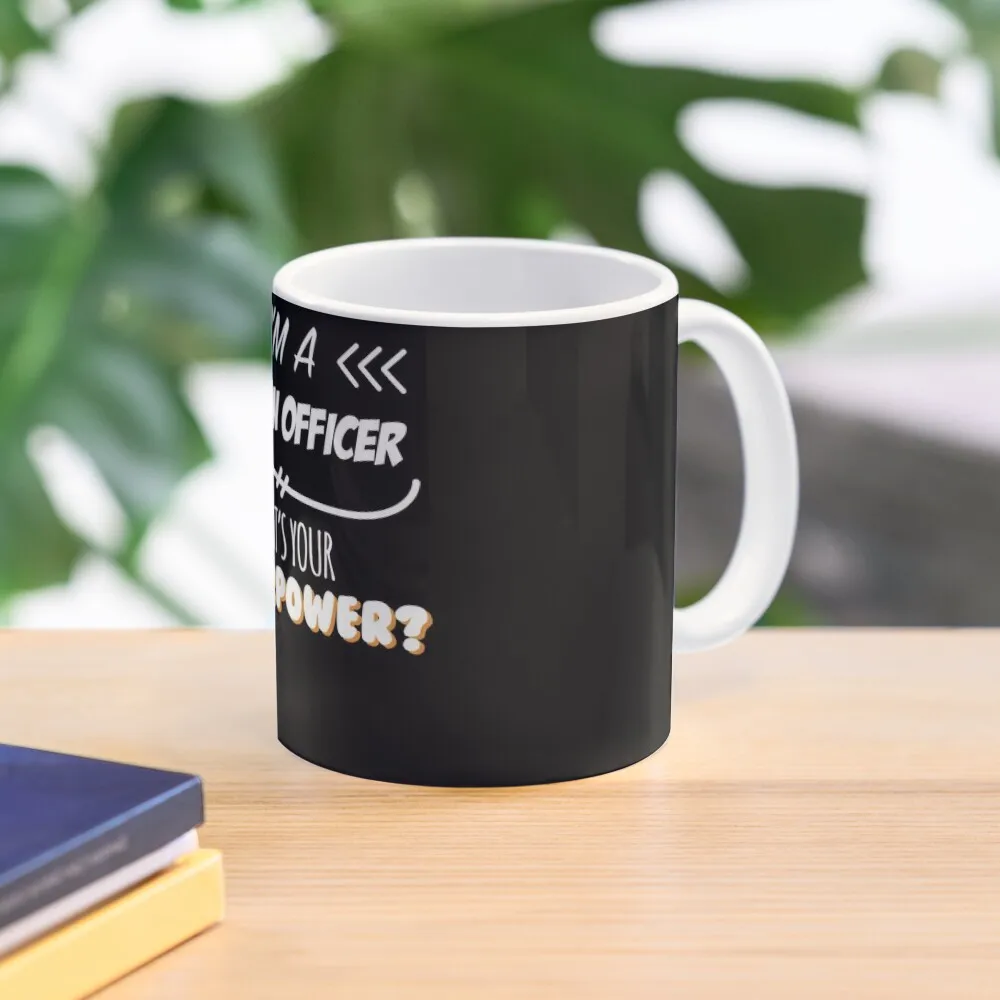 

Prison Officer Funny Superpower Slogan Gift for every Prison Officer Funny Slogan Hobby Work Worker Coffee Mug Breakfast Mug