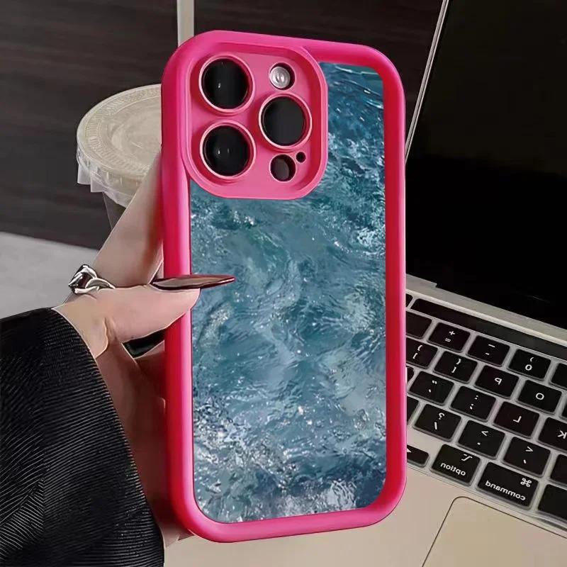 thumbnail image 1 of Funda de silicona de lujo Sunrise At Sea para iPhone 15 16 14 13 12 11 Pro Max Plus X XR XS Max 7 8 Plus SE 2020 2022 Funda a prueba de golpes, 1 of 5