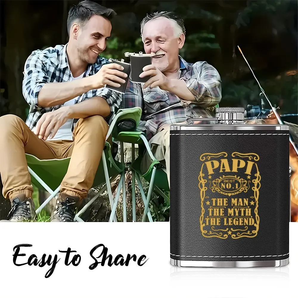 7온스 스테인리스 스틸 와인 주전자, 아빠를 위한 멋진 선물, 조부모님을 위한 멋진 선물, 생일, 크리스마스, 할로윈 파티 기념품