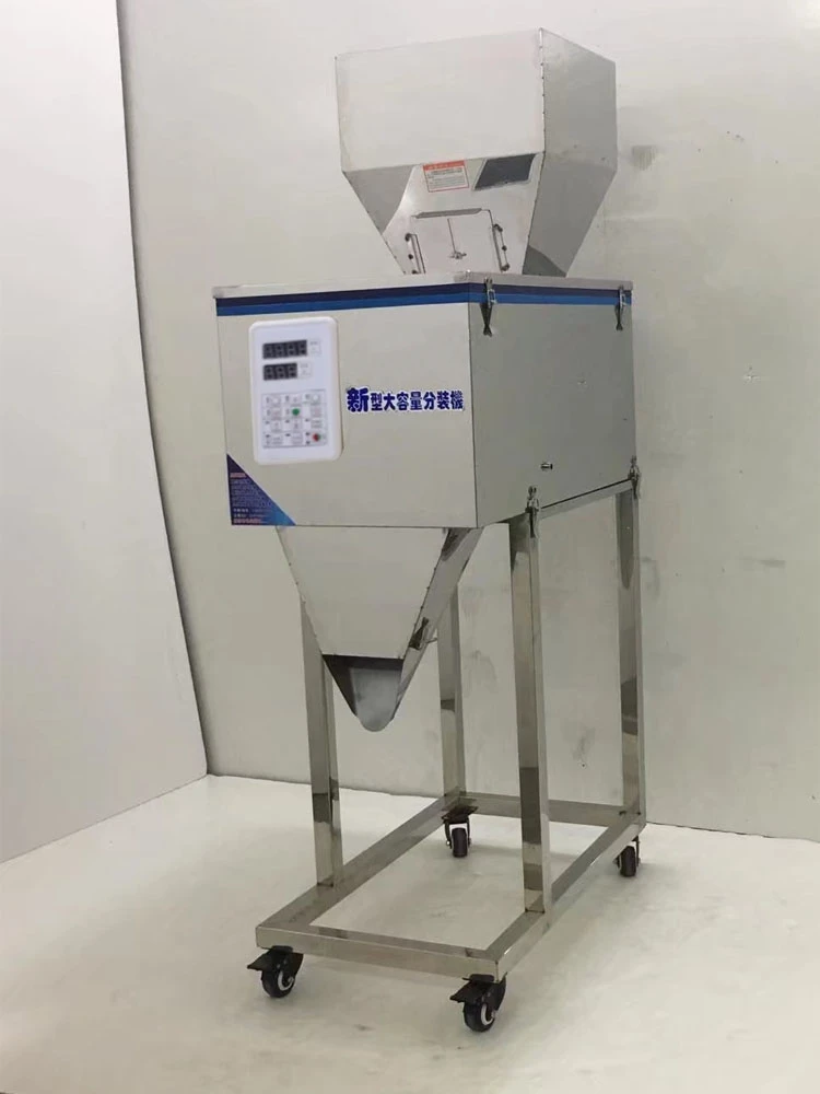 10-1000g Food Automatic Packing Machine Granular Powder Weighing Racking Machine Bag Installed High-Quality Filling