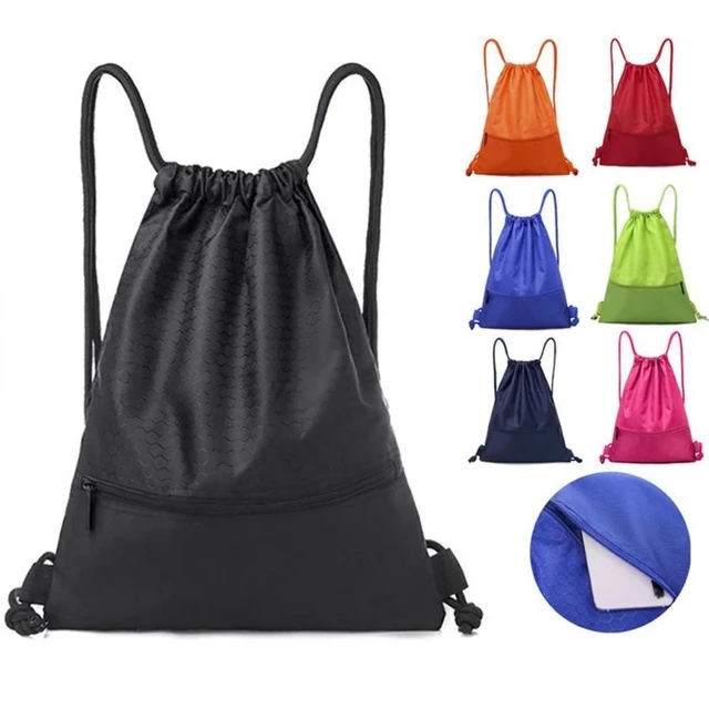 Outdoor sport storage bag thick rope ball bag universal fitness drawstring bag large capacity nylon waterproof