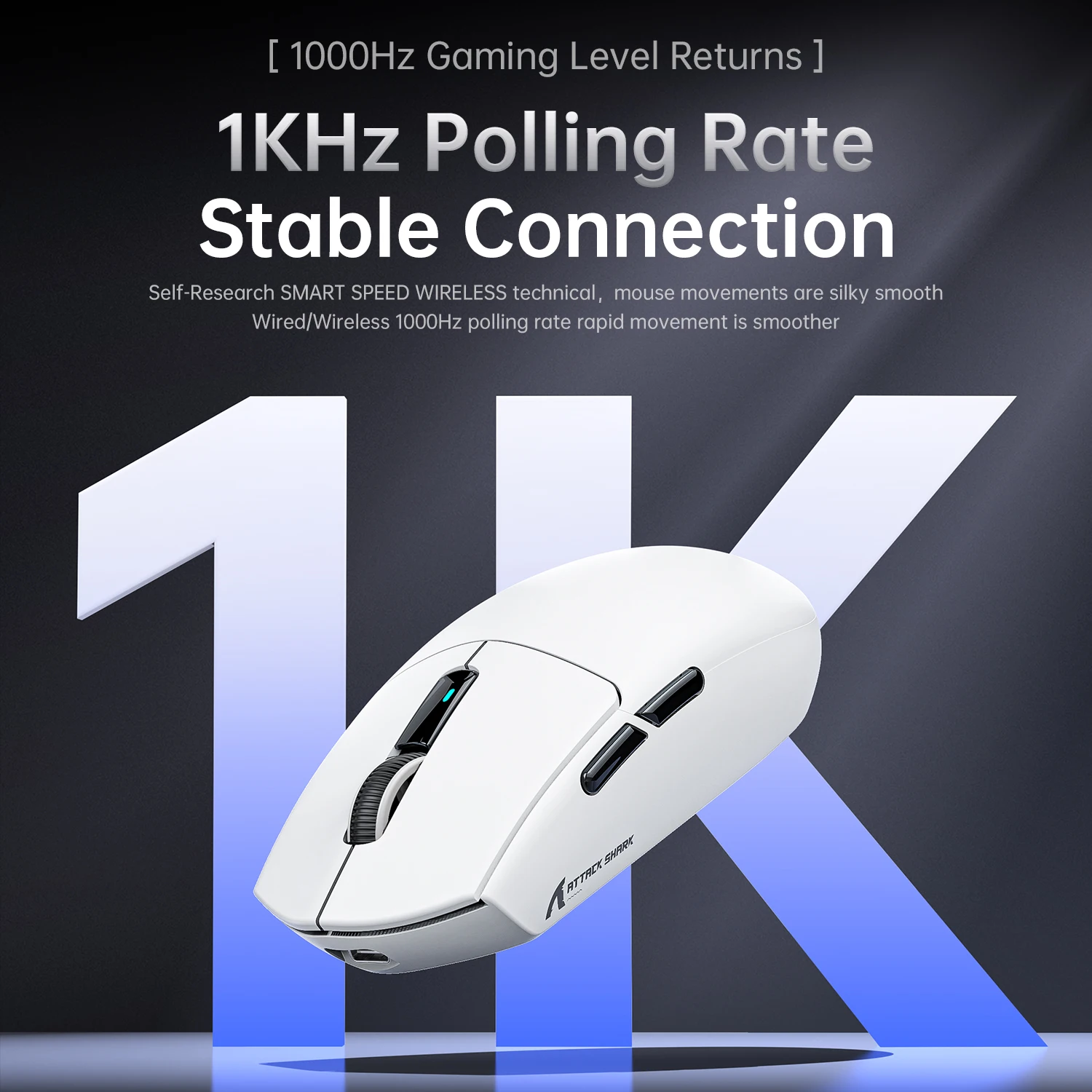 Ultra-Lightweight Tri-Mode Gaming Mouse with Precision Sensor and High Polling Rate
