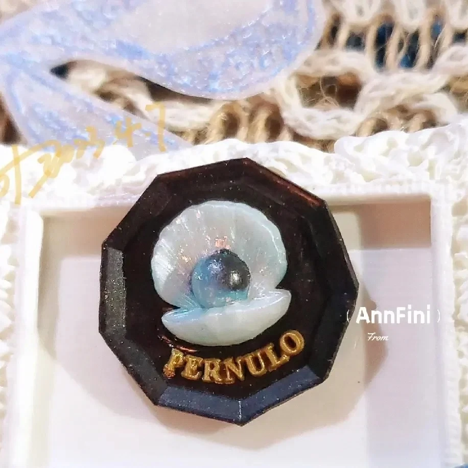 Engraved Seal Head Vintage Study Bath Towel Incense Stamp Shell Shaped Fire Seal Embossed Copper Head Tulip Stamp Envelope