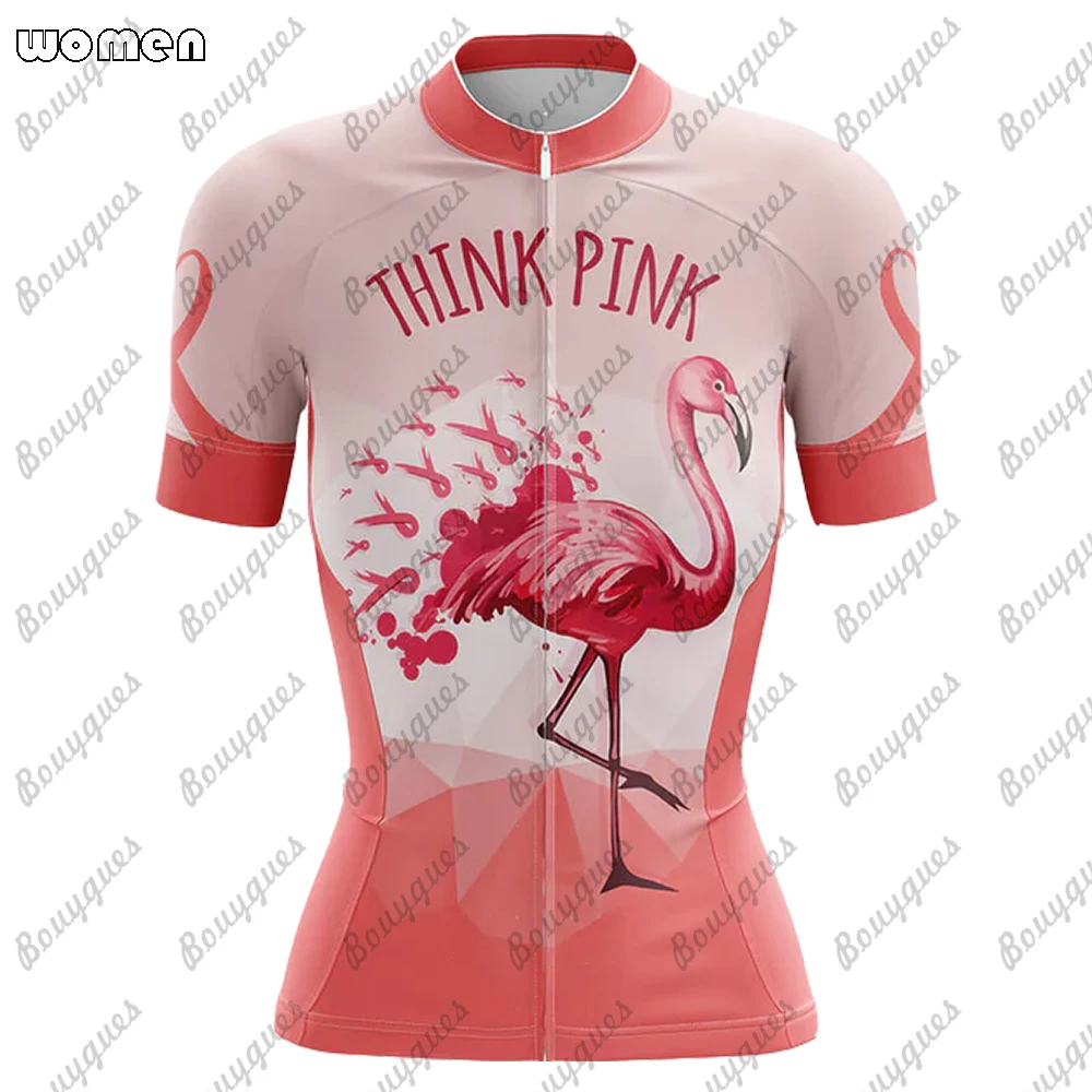 thumbnail image 1 of Conjunto de maillot de ciclismo de primera calidad Flamingo Summer, maillot deportivo de carreras para equipo transpirable, ropa de ciclismo para mujer, maillot corto para bicicleta, 1 of 4
