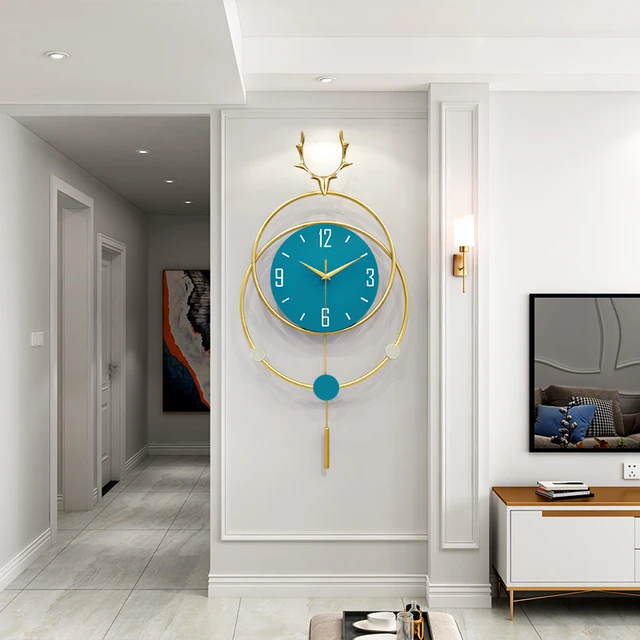 Relojes De Pared Mecánico De Lujo Reloj Gigante Diseño Moderno