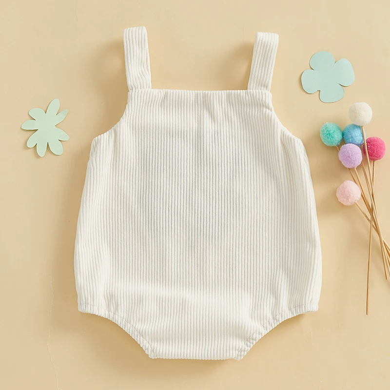 Citgeett Summer St. Patrick's Day Infant Baby Boys Girls Overalls Sleeveless Clover Embroidery Bodysuit Outfit Clothes baby bodysuit baby clothing