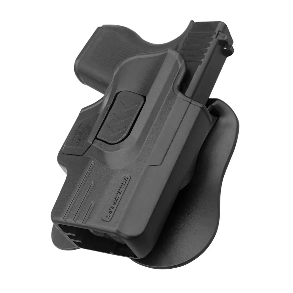Description Picture 6 of itemGlock 43 Holster OWB Paddle Holsters for Glock 43 / Glock 43X, Outside Waistband Open Carry Polymer Holster with Safety Lock