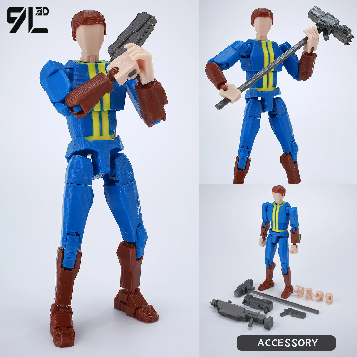 9L3D Lucky13 Jujutsu Kaisen Multi Jointed Anime Figure Collectible