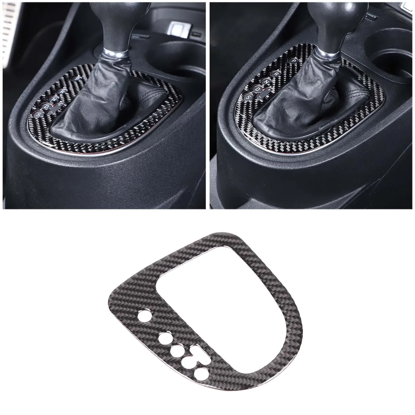 

For Seat leon 2008-2012 soft carbon fiber car styling car center control gearbox cover sticker interior protection accessories