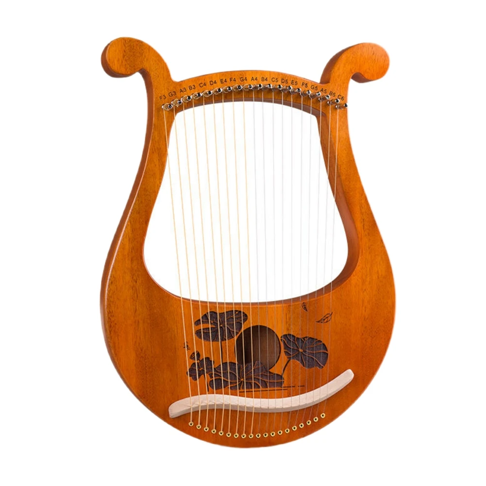 

Compact Size Lightweight Playing The 19 Metal Strings Lyre Harp Lyre Harps Mahogany Mahogany String Instrument