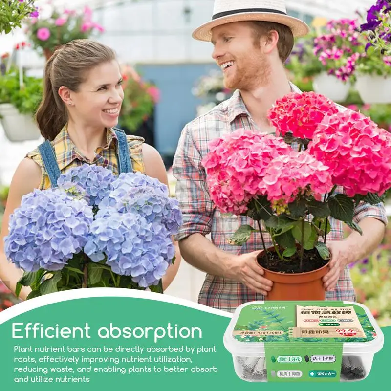 Plant Fertilizer Sticks 30pcs universal flower fertilizer slow-release flower potted succulent Plant Rooting Fertilizer Bars