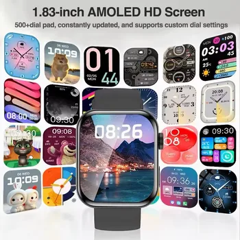 Alternative view of Smart Watch Men Body Temperature BT Call NFC Always on Display GPS Sport Watches Women Smartwatch For Apple Android