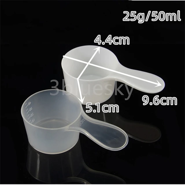 1 gram Plastic Measuring Scoop 2ML Small Spoon 1g Measure Spoons White  Clear Milk Protein Powder Scoops#39106 - AliExpress