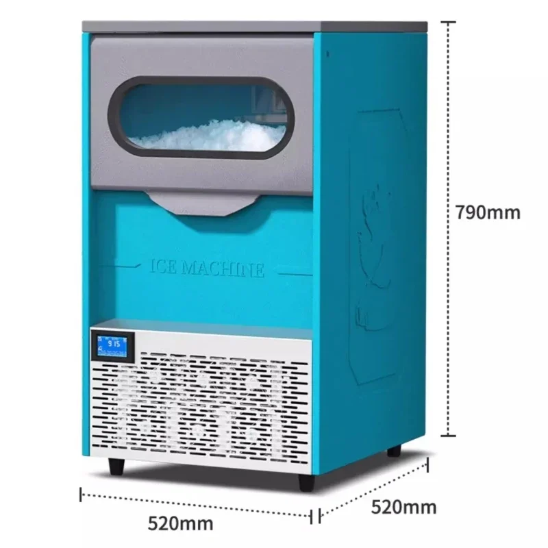 New Snowflake Ice Machine Commercial Automatic Particle Laboratory Seafood Chafing Dish Sashimi Ice Plate Crusher