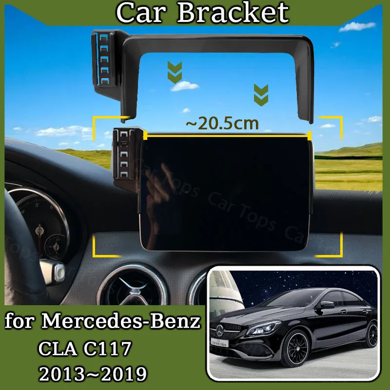 Car Mount for Mercedes-Benz CLA C117 2013~ Screen Mobile Phone Holder GPS Bracket Smartphone Gravity Stand Auto Accessories phone holder,mobile phone holder