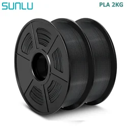 SUNLU PLA 1.75mm 2 Rolls 1KG/Roll Âą0.02mm High Quality Filament 3D Printing Material Biodegradable Suitable All FDM 3D Printers