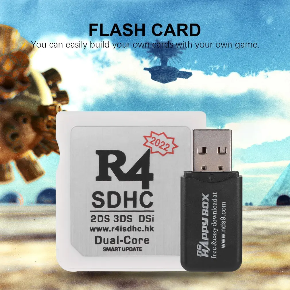 Adattatori Per Schede Di Memoria Usb R4 Sdhc Convertitore Digitale Sicuro Schede Di Gioco Flash Card Compact Flashcard Portatile