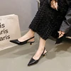Women Slingback High Heel Luxury Sandals New Woman Fashion Designer Pointed Toe Sexy Pumps for Female Footwear Zapatos Mujer 4