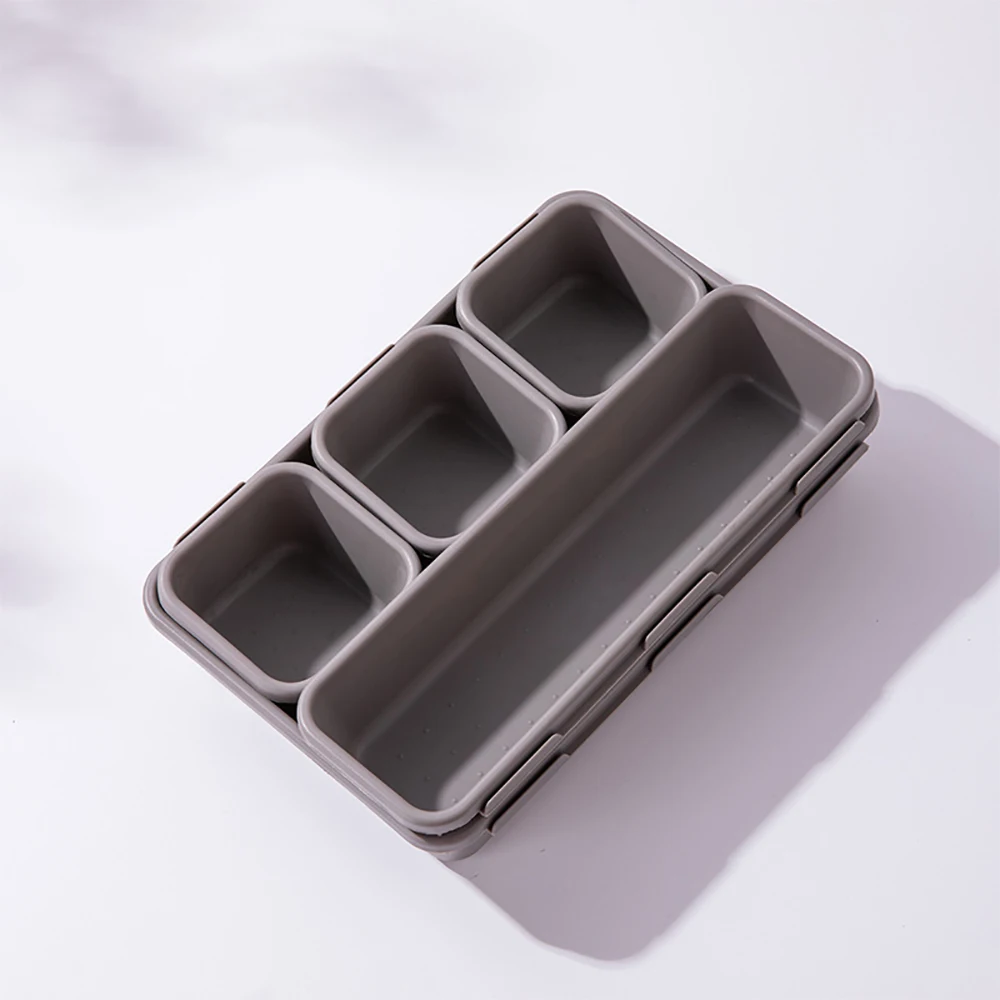 8pcs/set Adjustable Drawer Organizer Box Trays Make Up Cosmetics Sundries Divider Holder Kitchen Bathroom Closet Jewellery Box