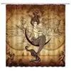 Middle Earth Map Shower Curtain Mountains Vintage Map Bathroom Curtains Treasure Map Shower Curtain Waterproof Bathroom Decor 2