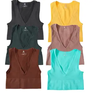 Fts Summer Sexy Hollow Out Navel Cleavage Tank Tops Women Deep V Crew Neck  Sleeveless Solid Skinny Elegant T-shirt Vest Top - Tanks & Camis -  AliExpress