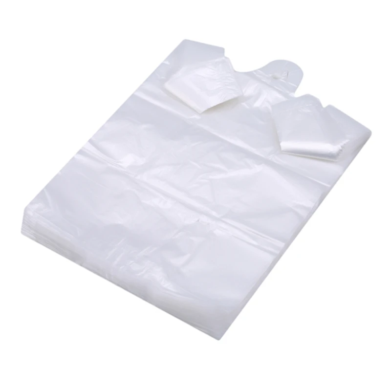 100pcs Transparent Bags Shopping Bag Plastic Supermarket Bags