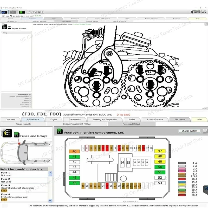 Haynes pro Automotive Vivid Workshop DATA 2018.01 (Atris-Technik) Europa Riparazione Software collegamento diagramma elettrico per auto Riparazione - Image 5
