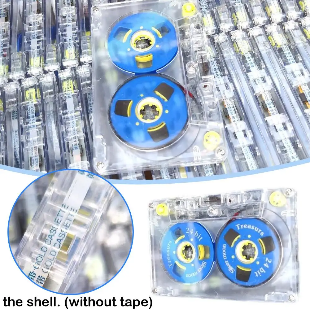 Transparent Standard Cassette Blank Tape Player Empty 45 Minutes Magnetic Audio Tape 1PC No For DIY Reels cassette tape player,audio cassette tape