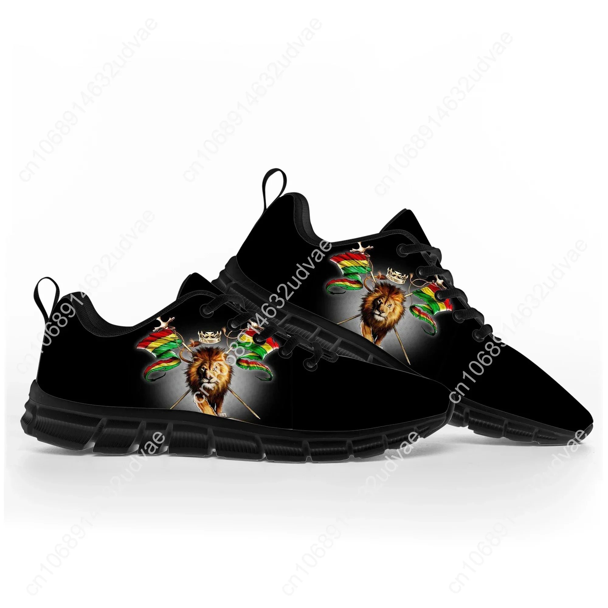 Reggae Rastafarian Rasta Rastafari Lion Of Judah Sports Shoes Mens Womens Teenager Kids Children Sneakers Casual Couple Shoes