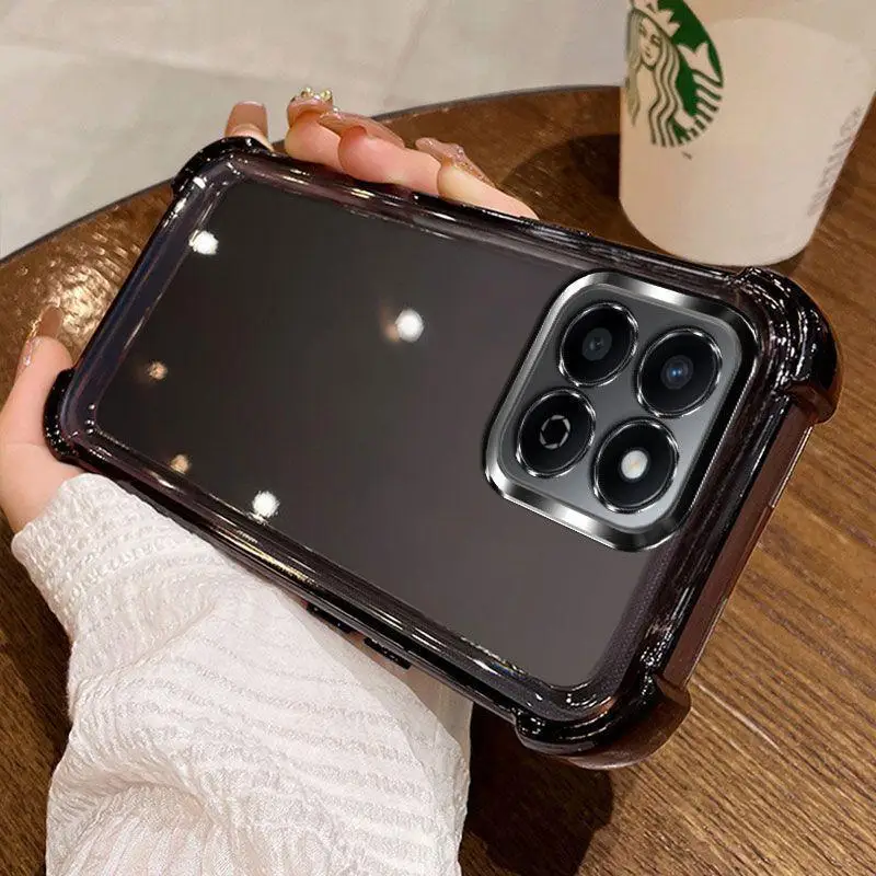 Transparent Colorful Soft Corner Airbag Anti-Drop Case with Lens Film Cover