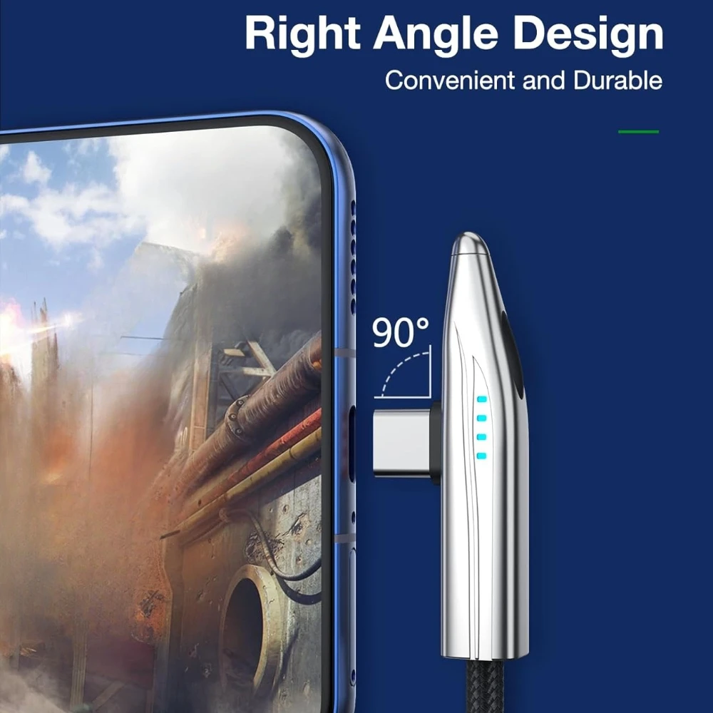 240W 100W 기차 모양 고속 충전 케이블 90 °   엘보 타입 C 충전기 타입 C to 타입 C 케이블 (삼성 S24 S25, 아이폰 16용)