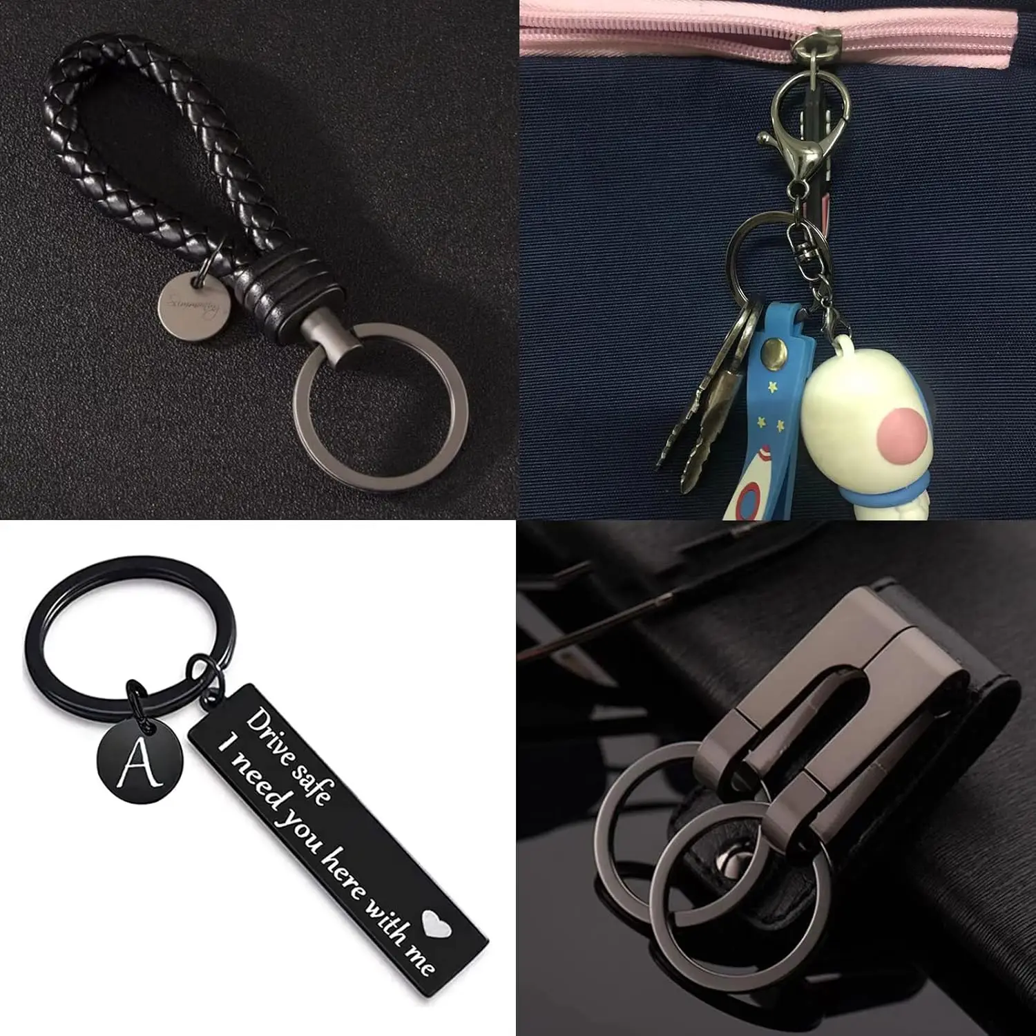10/20 Stück Metall-Schlüsselringe, rund, flach, geteilt, für DIY-Autoschlüsselanhänger, Schmuckherstellung, Bastelzubehör – Detail 5
