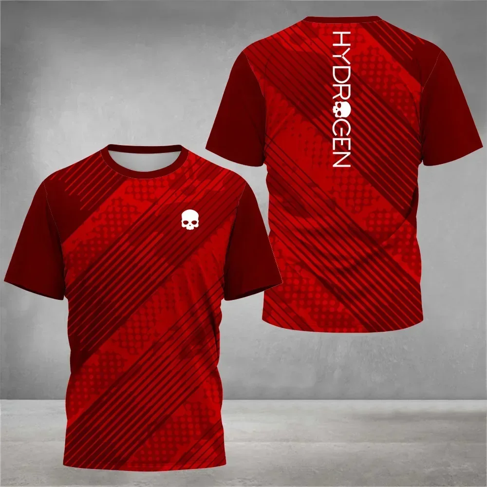 Summer Men's Fashion Sports T-shirt Breathable Men's Tennis Badminton Running Sports Clothing Casual Loose Short Sleeve T-shi