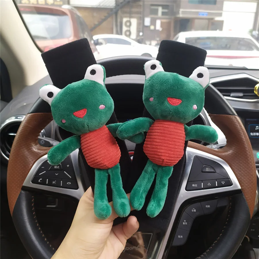 Cute Cartoon Car Seatbelt Cover Seat Belt Harness Cushion Shoulder Strap Protector Pad for Children/ Kids Toy animal Ornaments