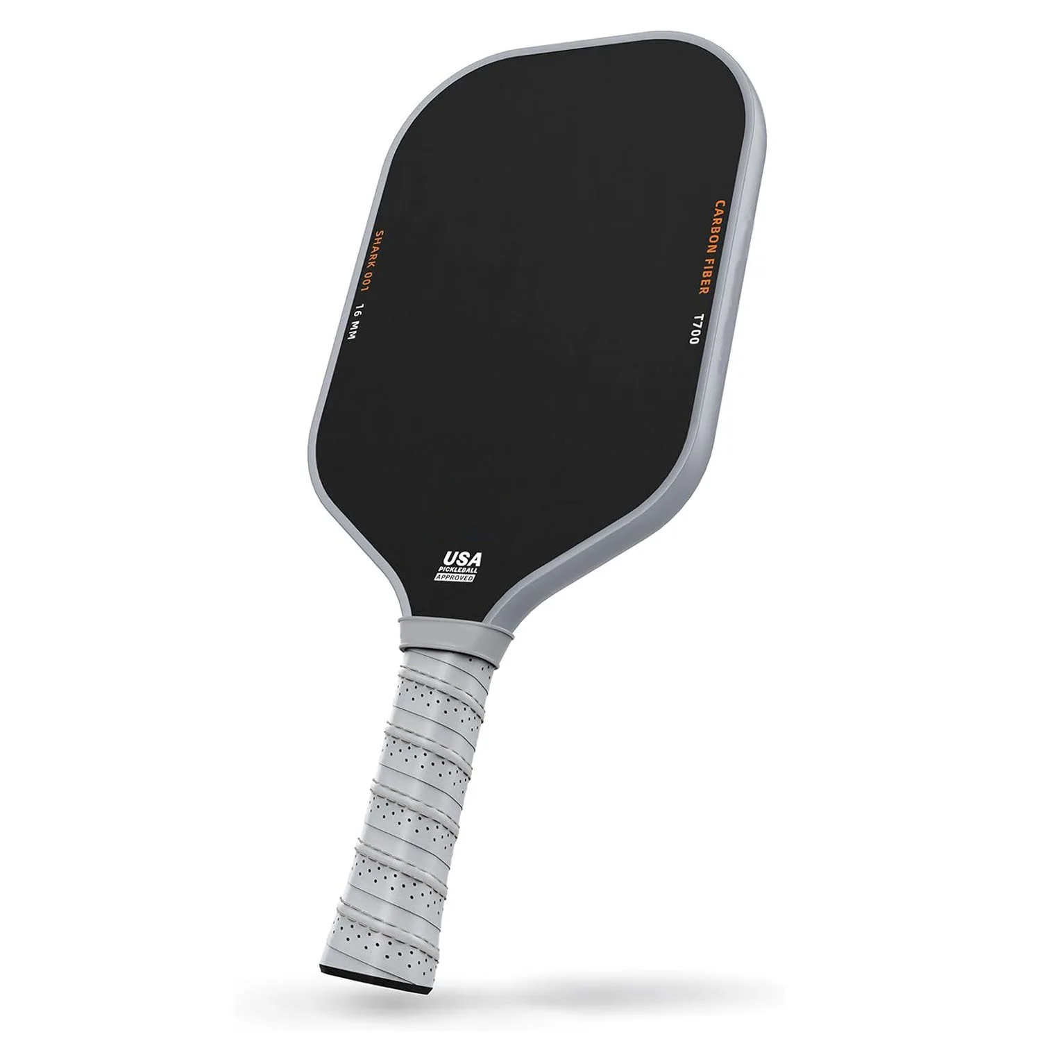 

Лопатка Pickleball T700 из углеродного волокна с поверхностью 16 мм, полипропиленовый сотовый сердечник, высокая производительность, улучшенная мощность и контроль, противоскользящая ручка