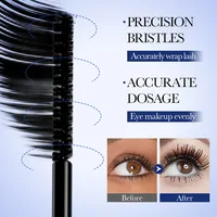 Mascara imperméable 5D pour allonger les cils, maquillage pour femmes, mascara imperméable en fibres de soie noires, cosmétiques coréens, nouveau 6