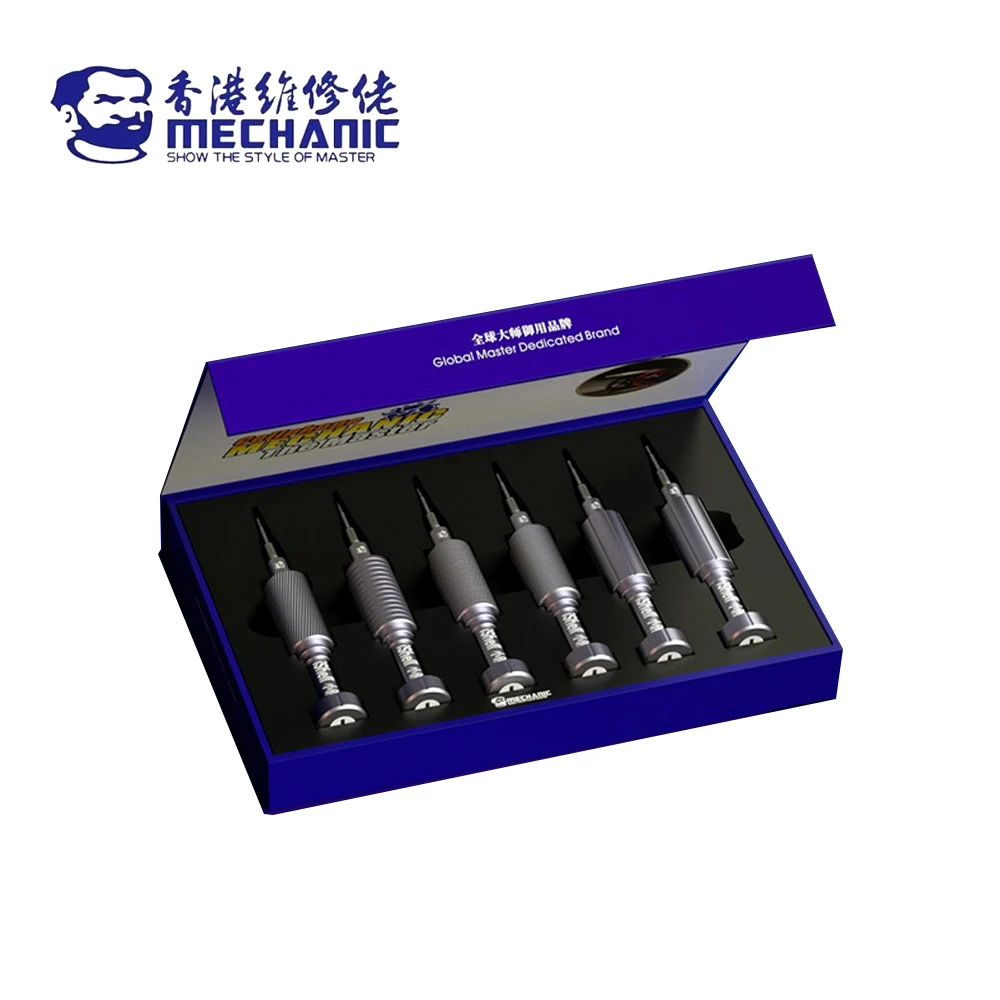 MECHANIC High Hardness Screwdriver Kit Convex Cross Torx T2 Y0.6 Pentalobe Phillips for iPhone 17 Tablet Repair Opening Tool