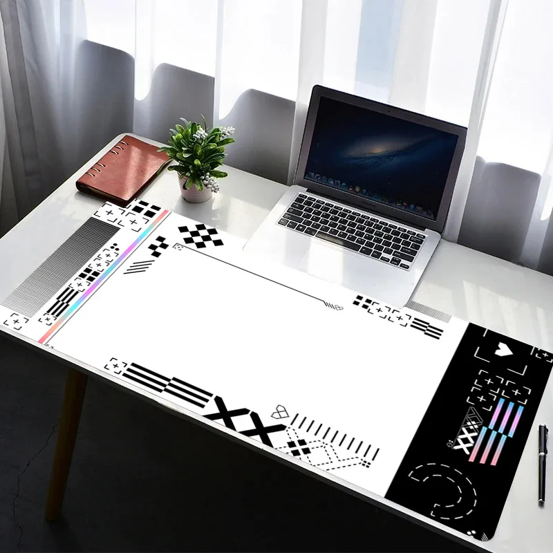 

Printing Collection HD Custom Mouse Pad PC Game Large Soft Table Mat Keyboard Office Black And White Mousepad XXL Anime Carpet