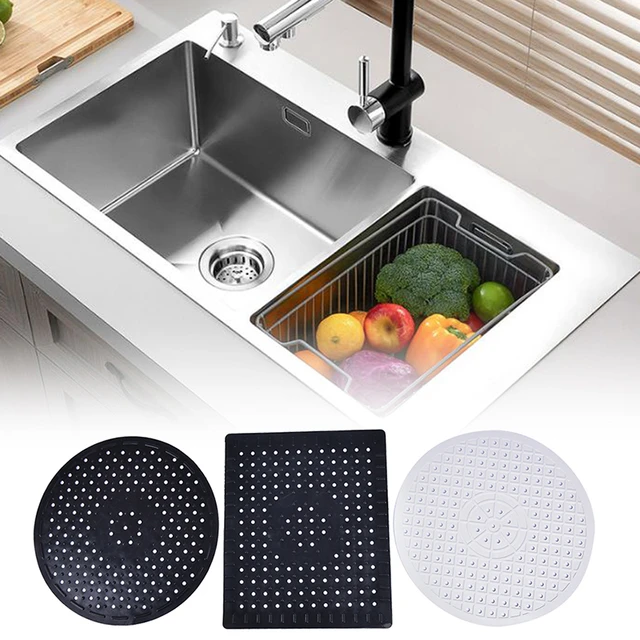 Sink Mat Rubber Dish Mat Drainer Non Slip Sink Protector Liner Anti-Slip  Kitchen - AliExpress