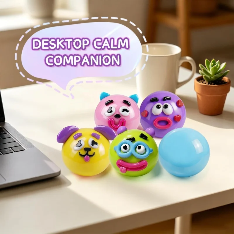 Squishy DIY Curiosities Dog Face Stress Relief Toy - Soft, Slow-Rise Sensory Decompression Gift